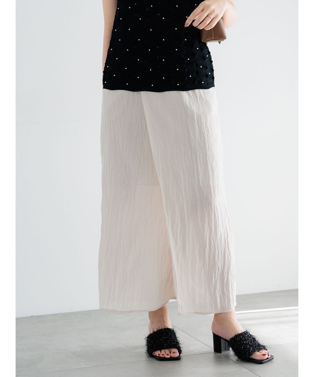 Te chichi フロントタックサテンスカート 