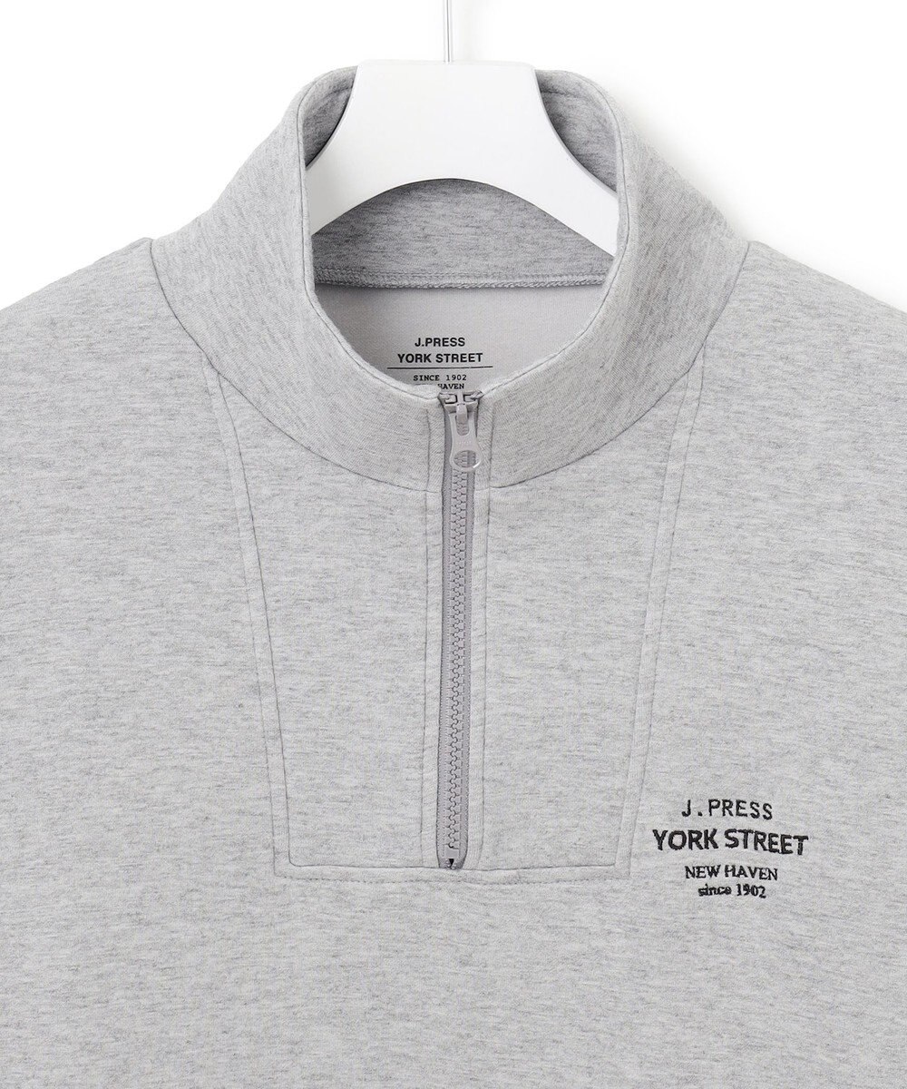 J.PRESS YORK STREET 【UNISEX】スタンド ハーフジップ プルオーバー スウェット 
