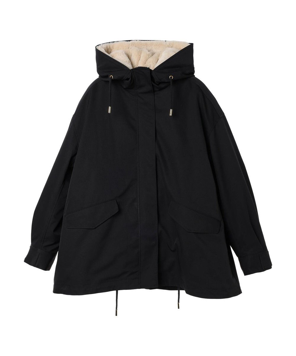 earth music&ecology マルチウェイマウンテンパーカー（ファー） 