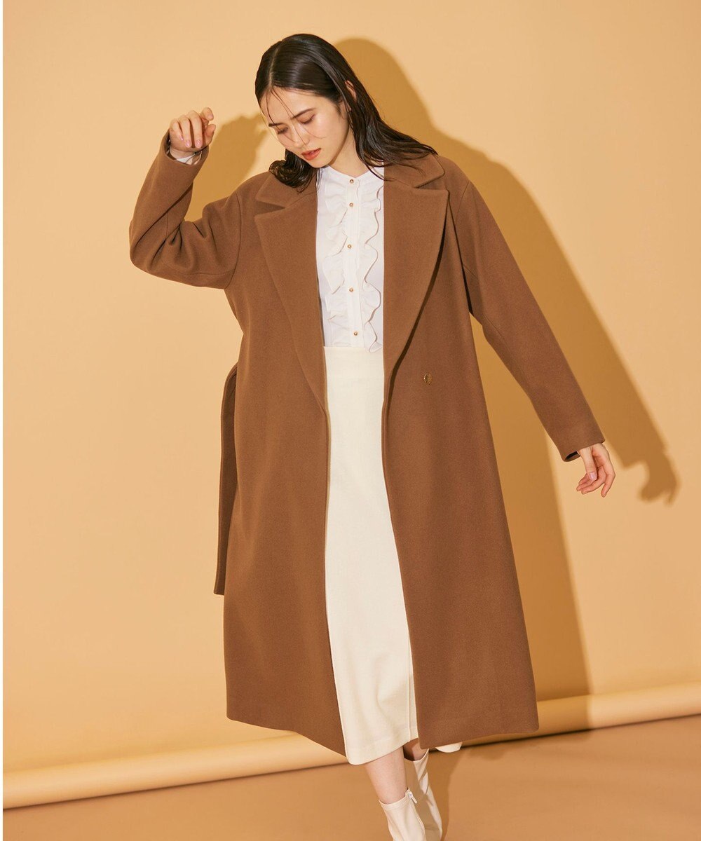 BEIGE， 【WEB限定】STOW / フリルブラウス 