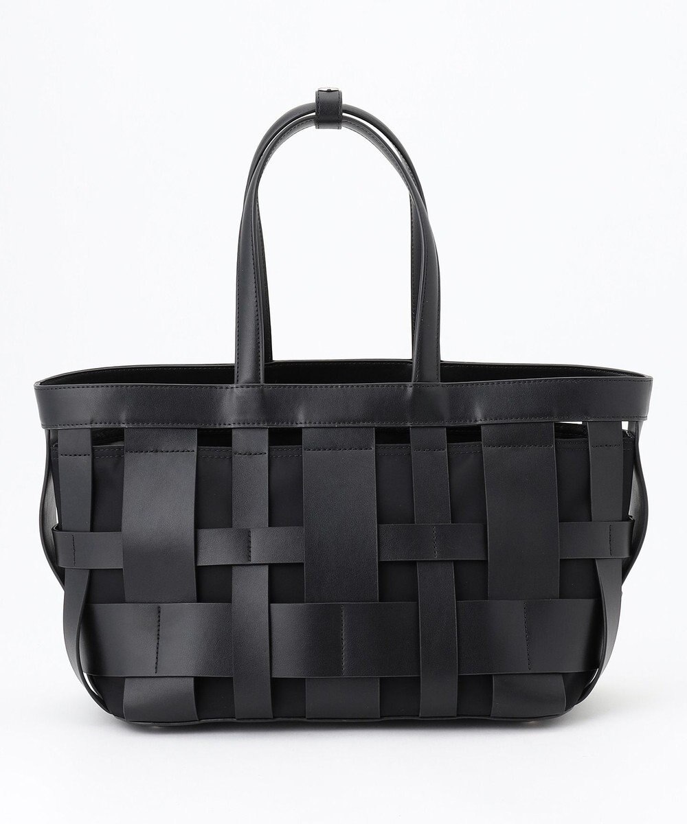 Y'SACCS 【リサイクルレザー】メッシュかごバッグ　large 