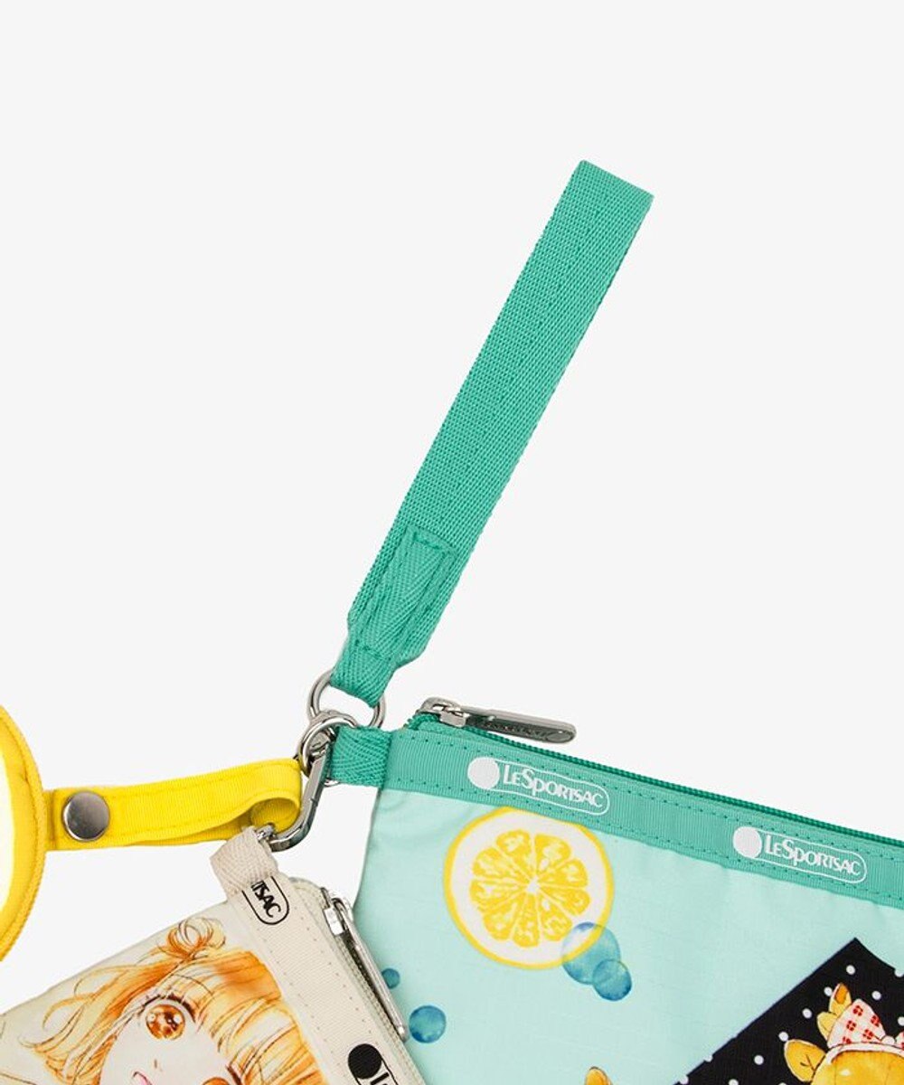 LeSportsac 【ハニーレモンソーダ】WRISTLET POUCH W/CHARM/スパークリングラブ 