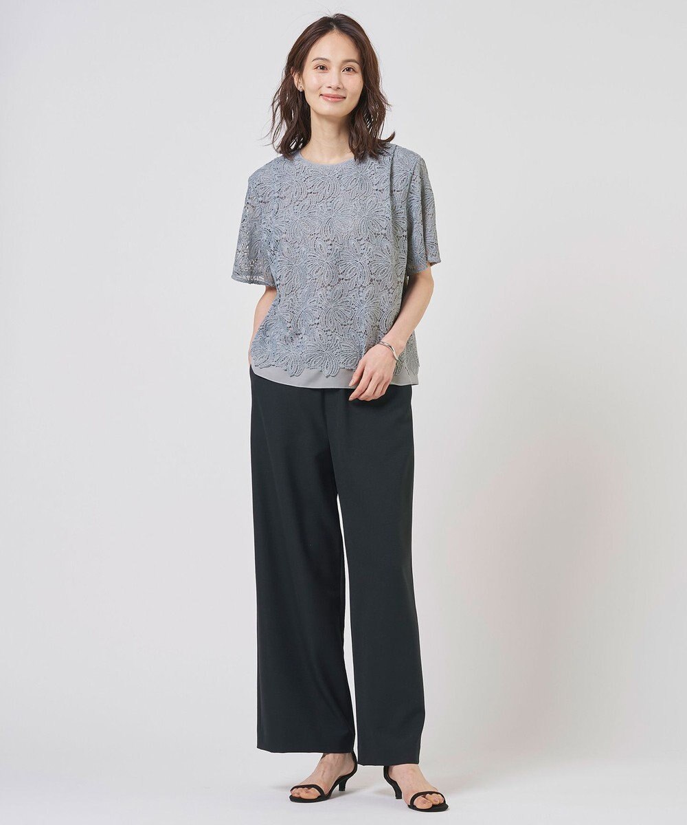 J.PRESS LADIES S RELAXION トロ ワイド イージー パンツ 