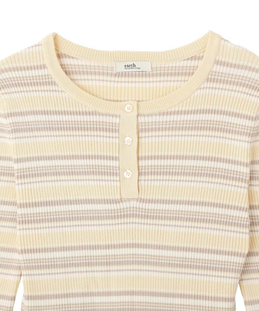 earth music&ecology ペプラムニットプルオーバー 