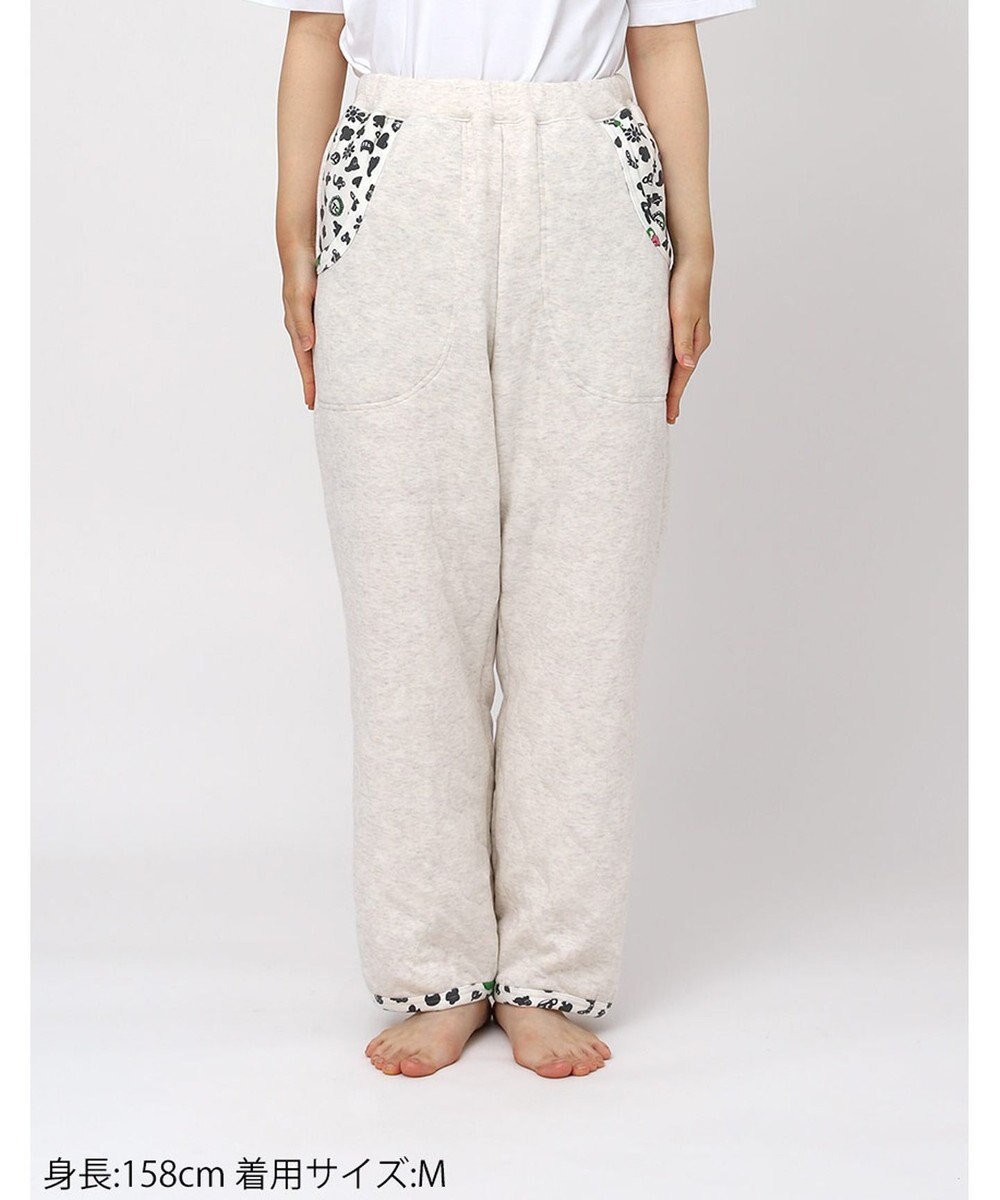 tsumori chisato SLEEP ツモリチサト ボトムス キルトニット素材(本体) あったか 長ズボン ルームウェア レディース UOW432 /ワコール 