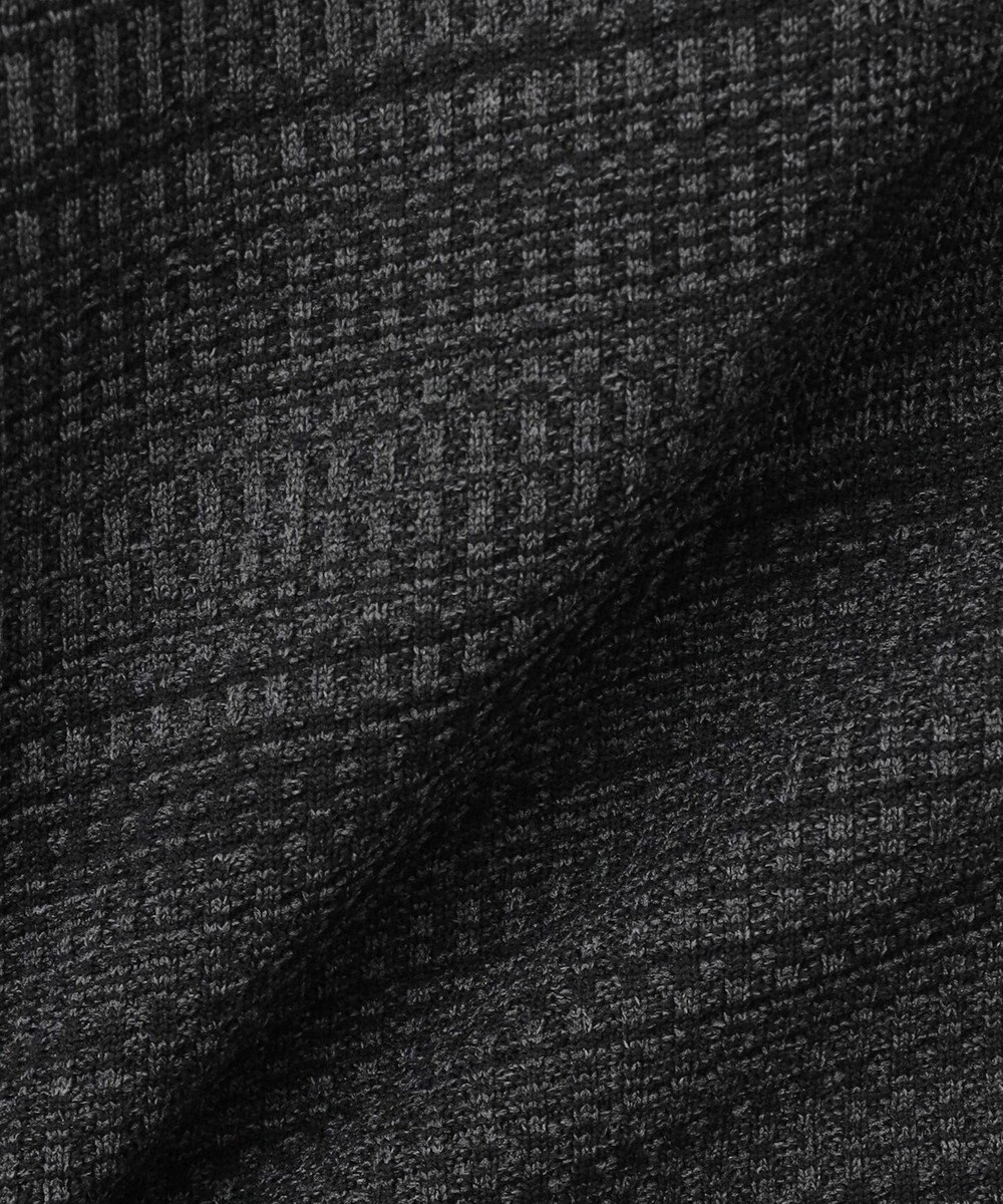 JOSEPH ABBOUD MOUNTAIN 【軽さ/ストレッチ】ホールガーメント3Dニット トスタンドZIPプルオーバー 