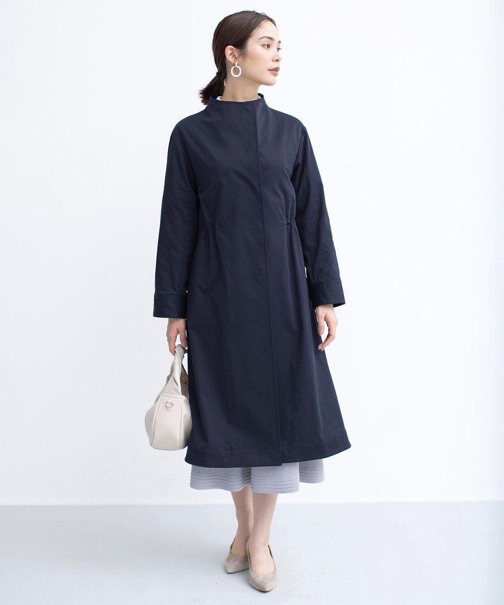 組曲 L 【WEB限定】コットンライクツイル スタンドネックコート 