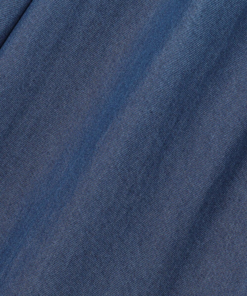 ICB L ナチュラルソフトデニム タックワイドパンツ 