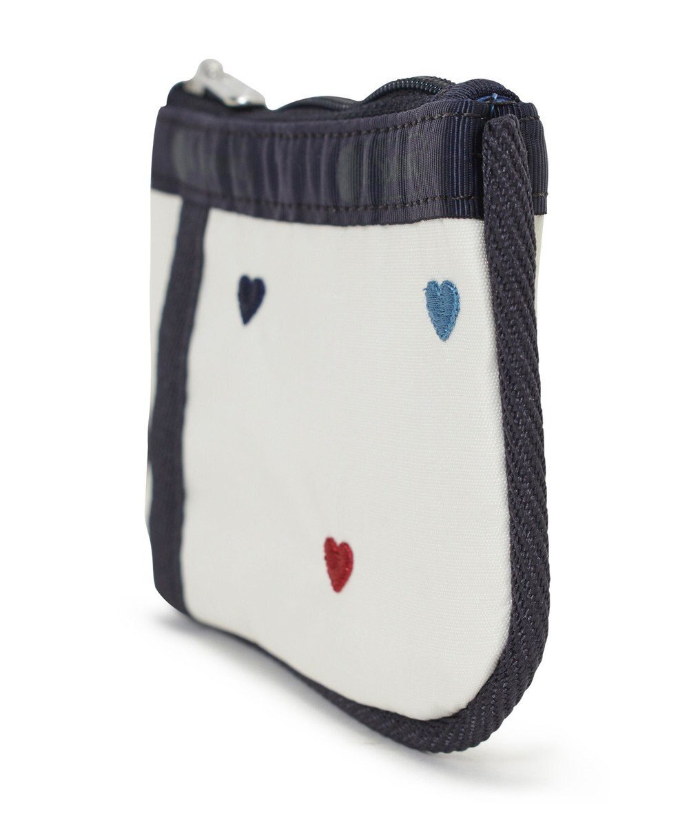 LeSportsac KEY CARD HOLDER/トリコロールハートエンブロイダリー 