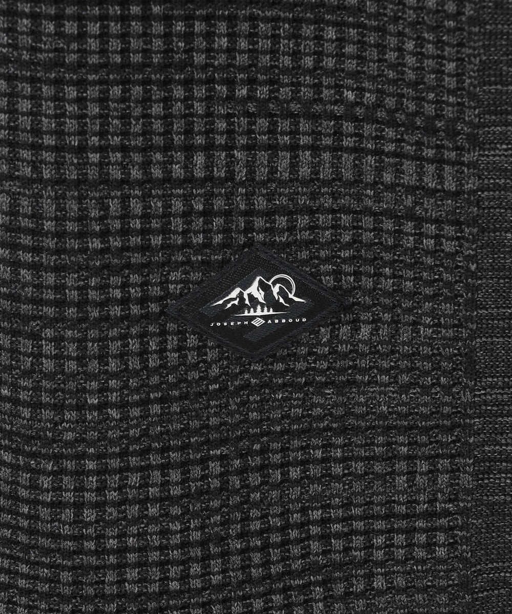 JOSEPH ABBOUD MOUNTAIN 【軽さ/ストレッチ】ホールガーメント3Dニット トスタンドZIPプルオーバー 
