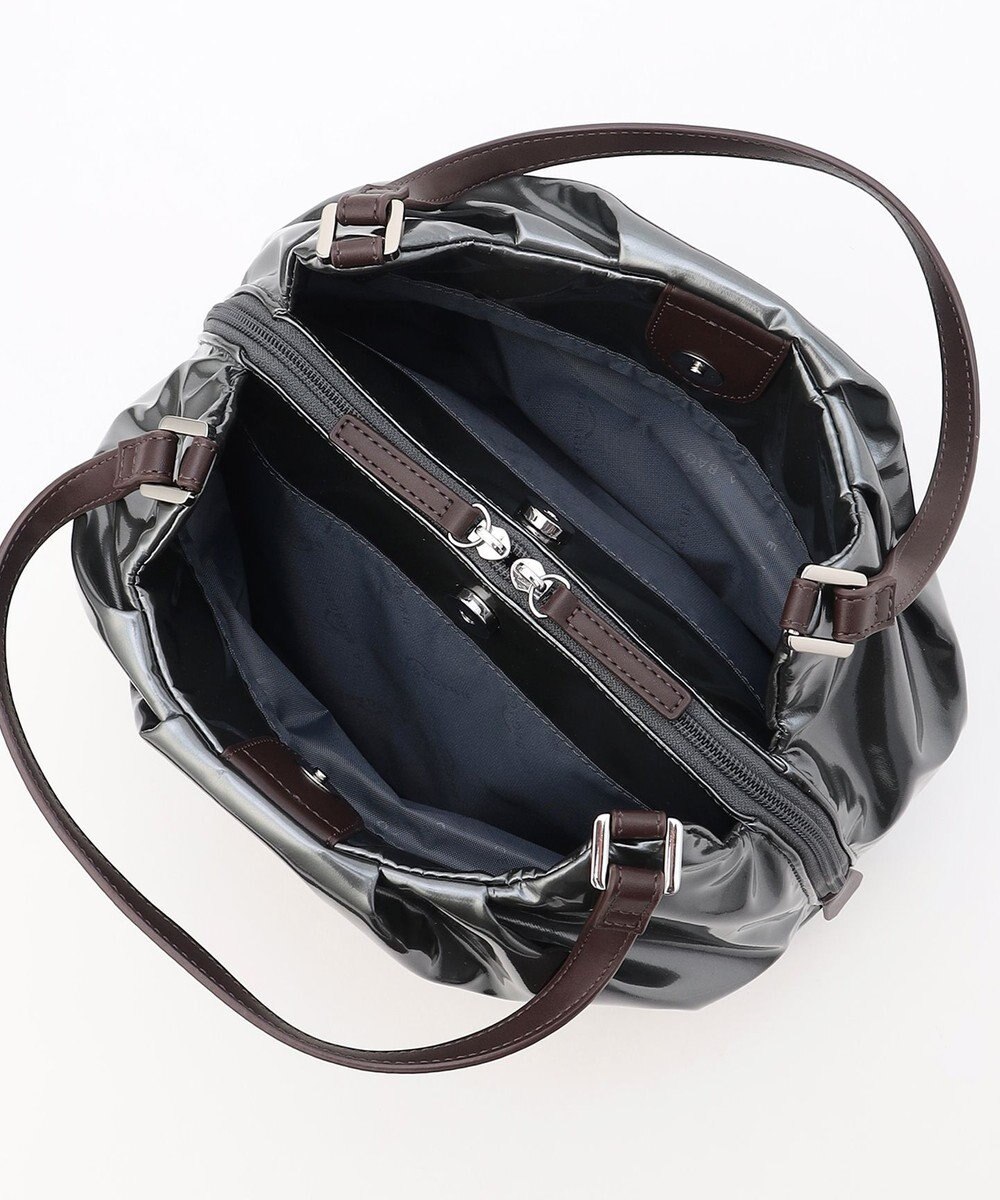 LA BAGAGERIE ソフトエナメル2WAYハンドバッグ Mサイズ 