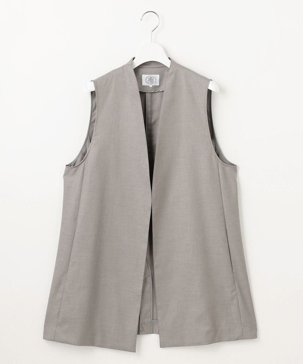 J.PRESS LADIES 【セットアップ対応・洗える・UV加工・吸水速乾】OXIJEWELストレッチ ジレ 