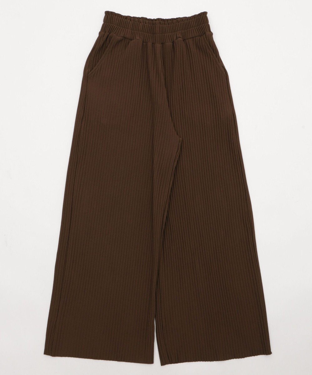 WEGO 【WEB限定/2025年秋冬新作/裾カットOK！自分サイズに調整可能/ウエストゴム/しわになりにくい/】カットプリーツパンツ 