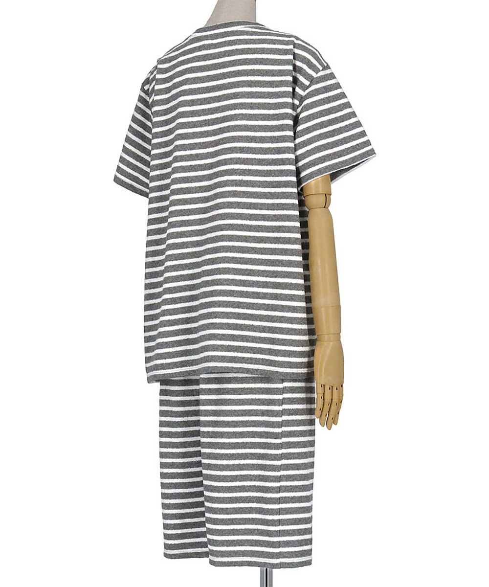 une nana cool 綿混ブークレーボーダー 半袖パジャマ 