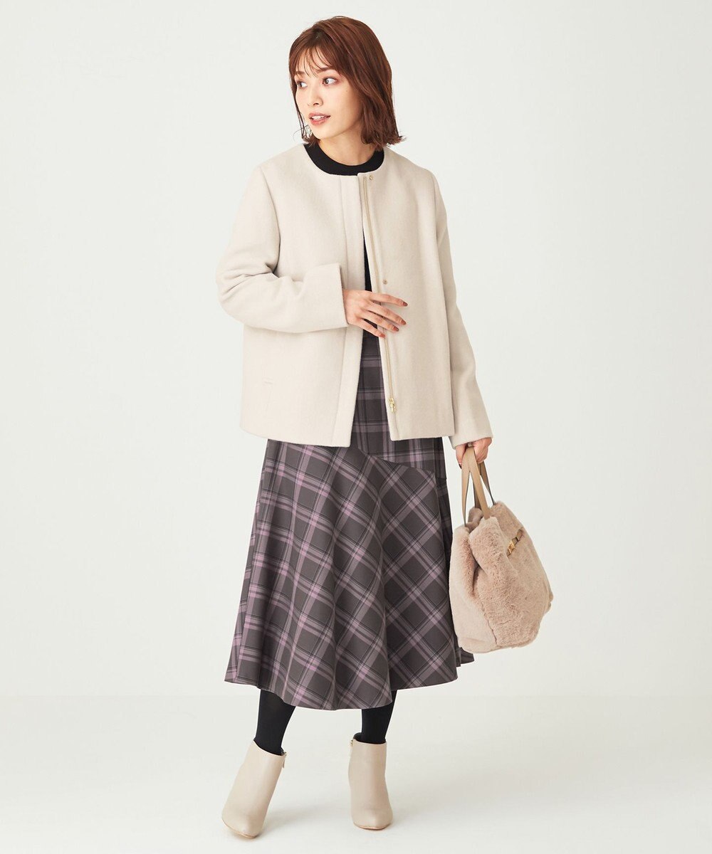 ANY SIS 【美人百花11月号掲載】2WAYスーペリアファインウールモッサ コート 