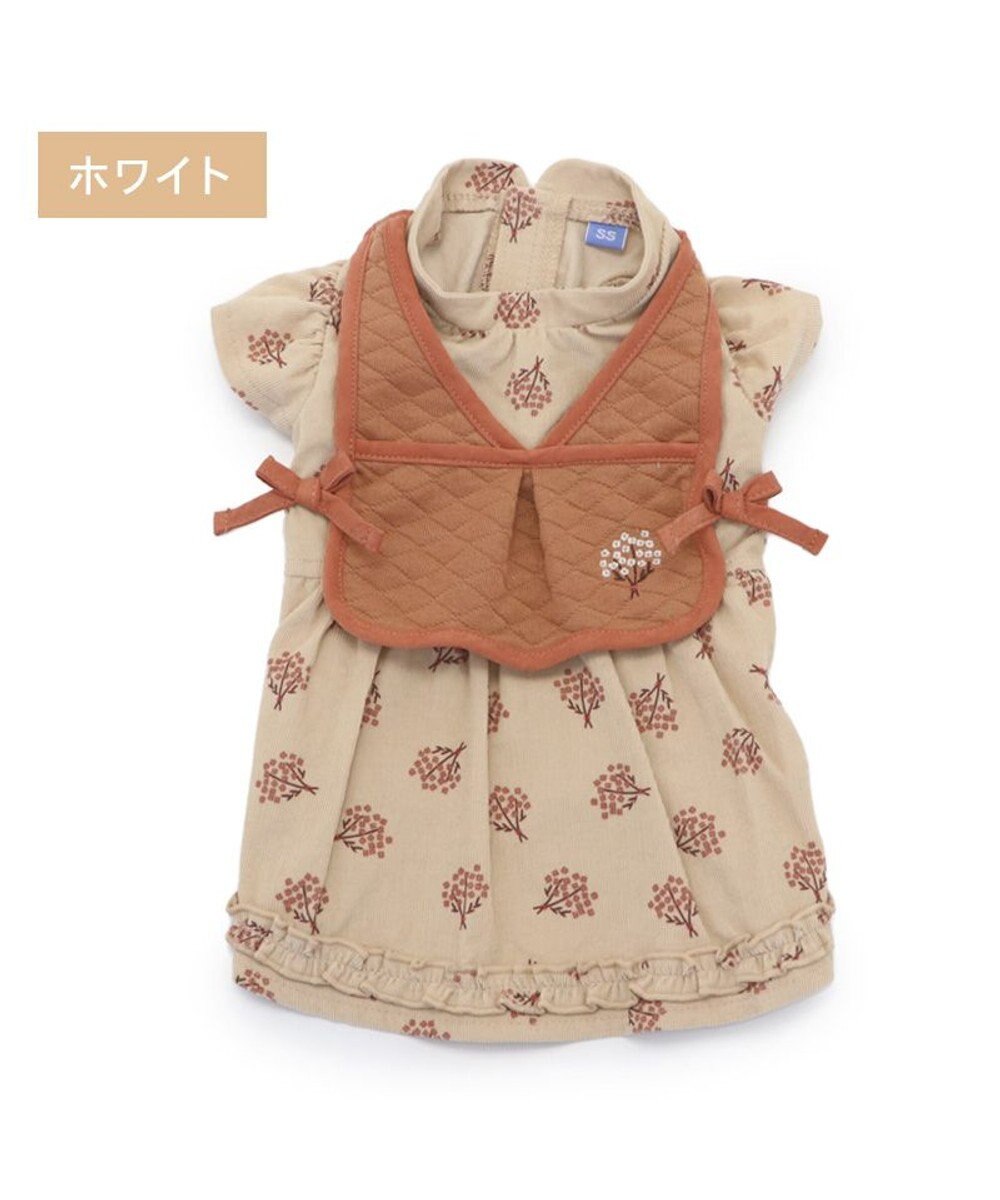 PET PARADISE ペットパラダイス キルトベスト付きワンピース 《ベージュ》 超小型犬 小型犬 