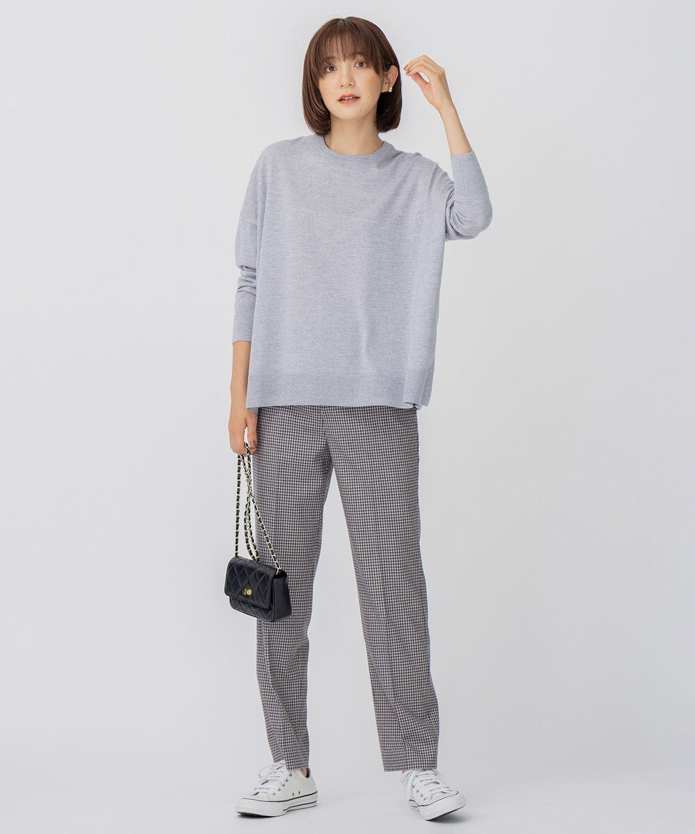 23区 【12色展開/新色追加】ウーステッドウール ビッグシルエット ニット 