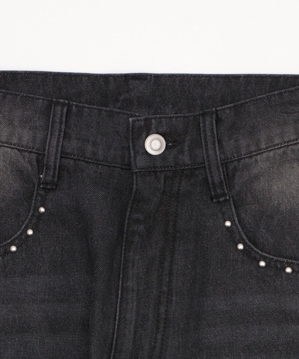 WEGO 【SMサイズ展開】ロゴデニムバギーパンツ 