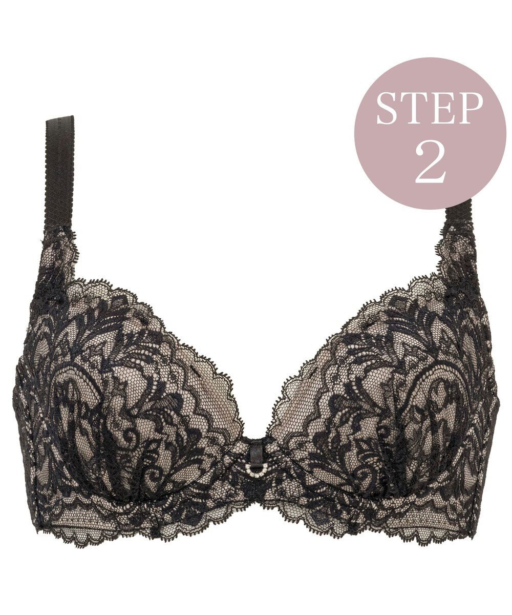 BRADELIS New York 【BRADELIS New York/ 育乳ブラ・STEP2 寄せる】ベルステップ2ブラ25S1 ブラデリス 補正 ブラジャー 谷間を作るブラ 