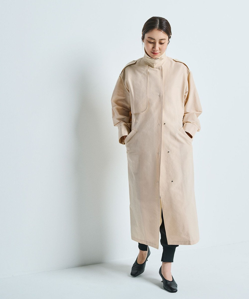 【新品】uncrave ロングコート 2 オフホワイト 軽量 オンワード　M〜L 新品】uncrave ロングコート 2 オフホワイト 軽量 オンワードM〜L