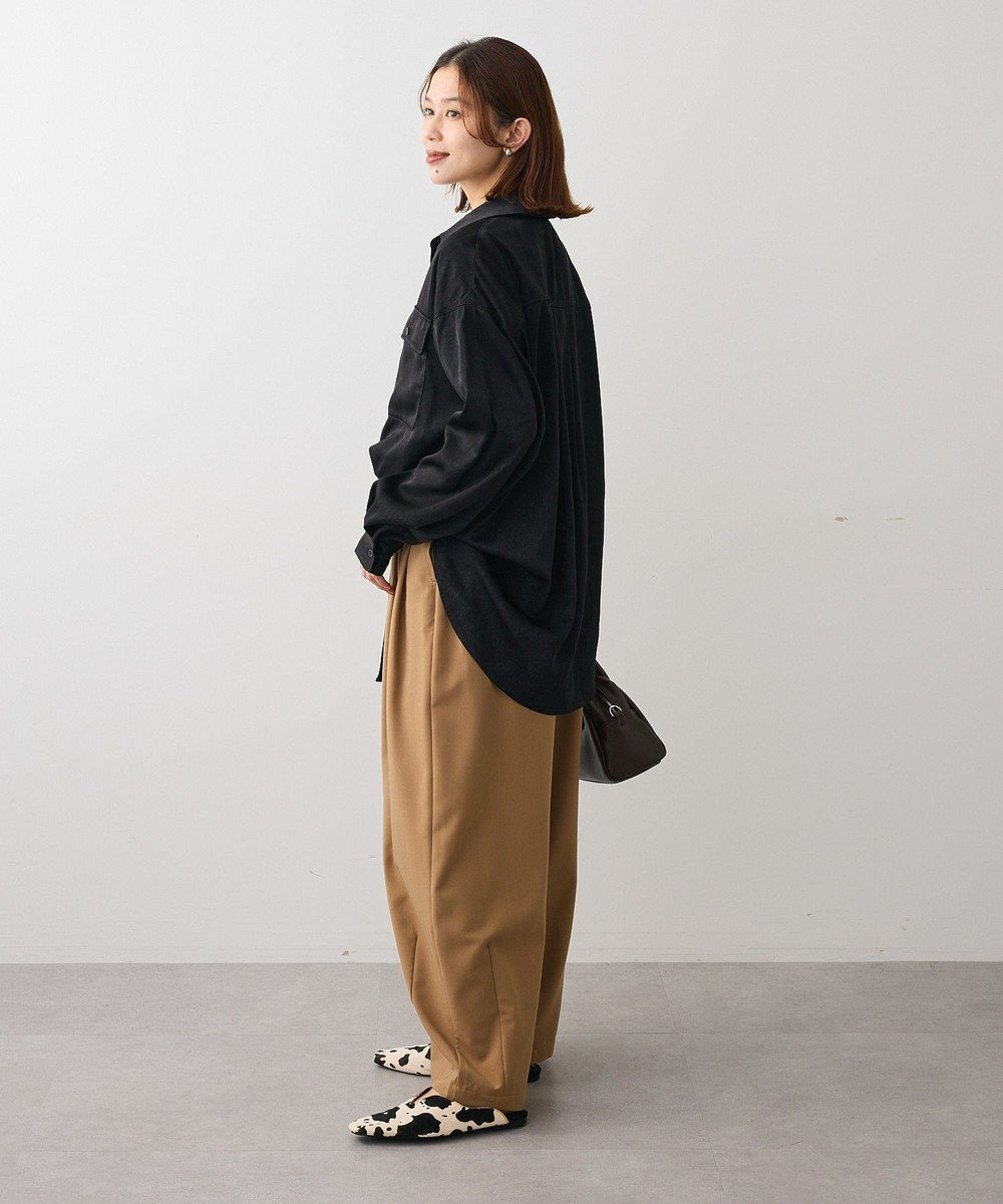 Green Parks ・ＳＵＧＡＲ　ＳＰＯＯＮ　サテンオーバーシャツ 