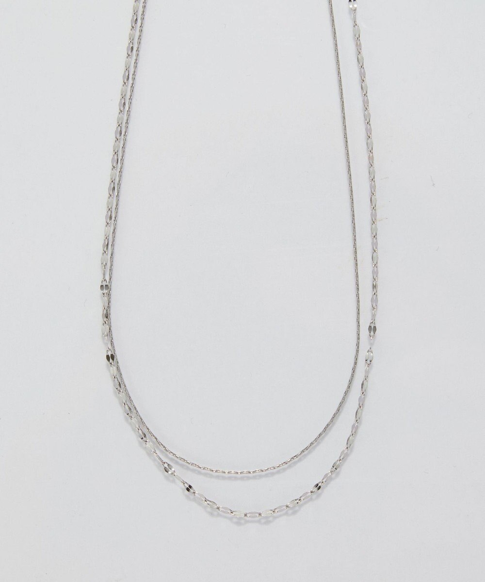 Phoebe <オンワード限定セット>ダブルチェーンネックレス×ツインカレントカフバングル 