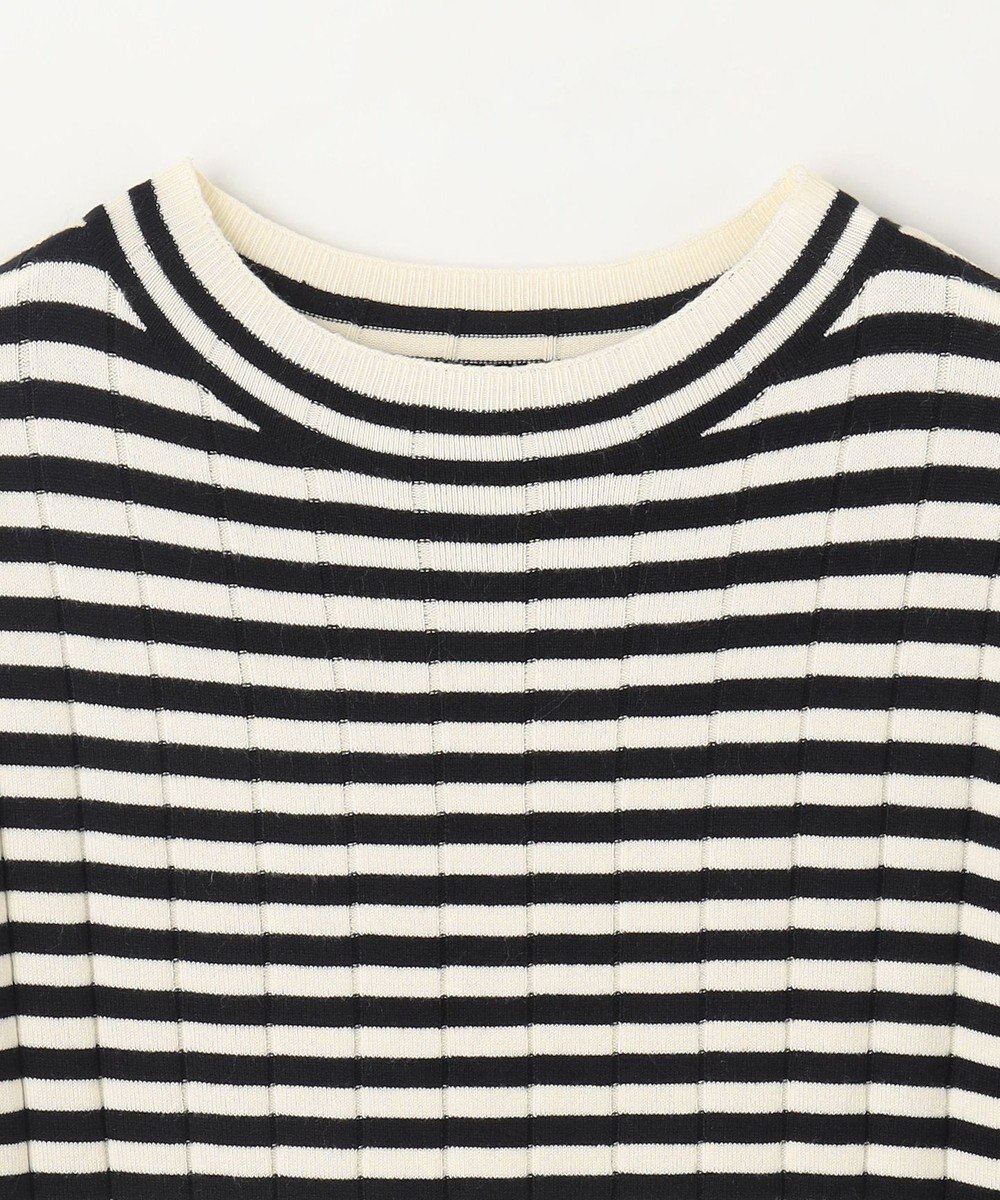 ANY リブボーダーニット 