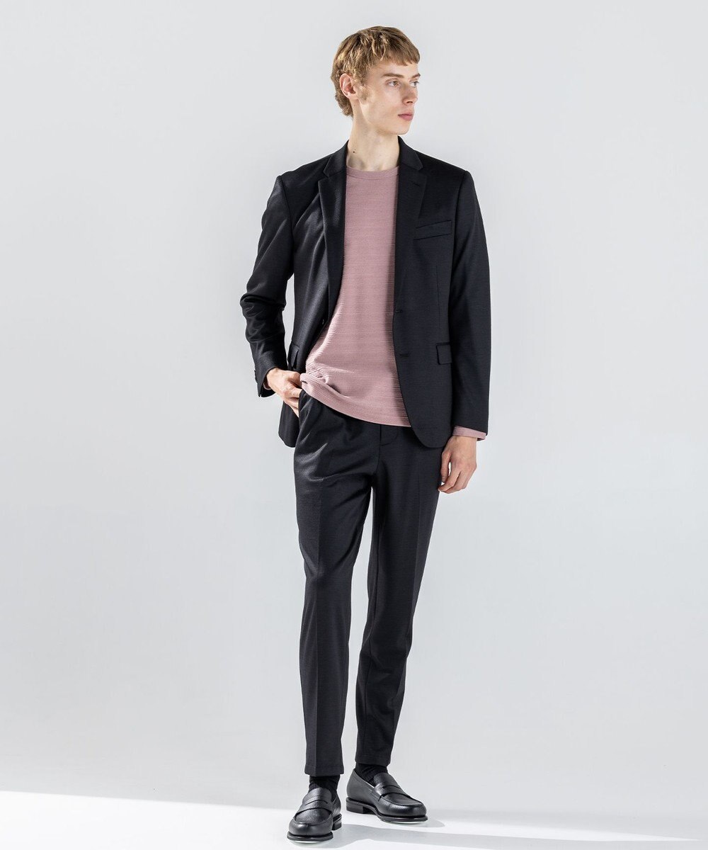 JOSEPH HOMME 新素材【ストレッチ/セットアップ対応】シルキーウールジャージー    ドロスト付テーパードパンツ / PEGG CONVERTIBLE 