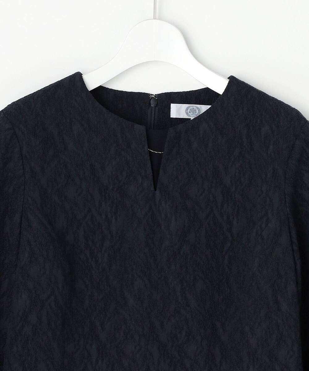 J.PRESS LADIES S ボタニカルジャガード ワンピース 