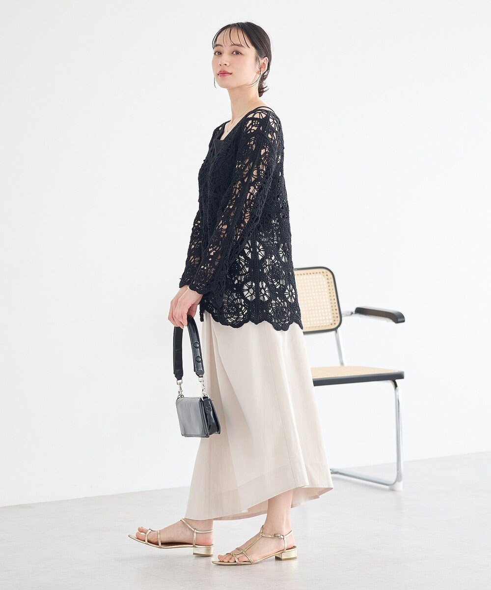 earth music&ecology クロシェ風プルオーバー 