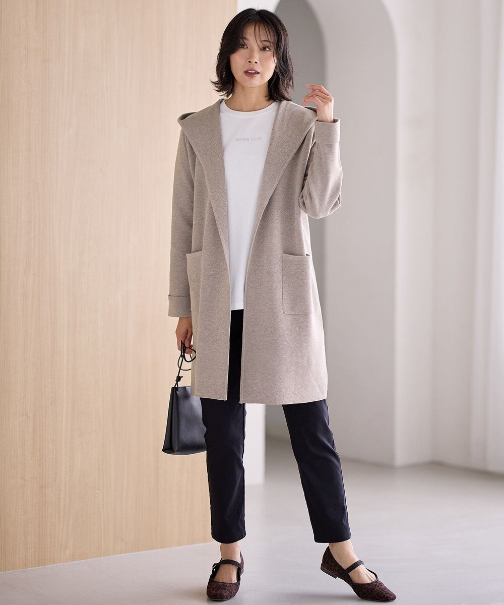 ANY 【洗濯機可】フーディーコーディガン 