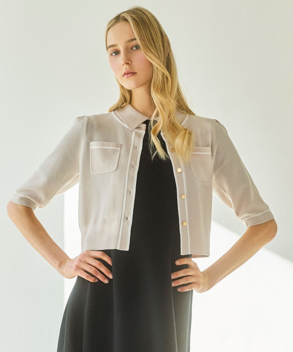 TOCCA HONEYCOMB MESH KNIT カーディガン 