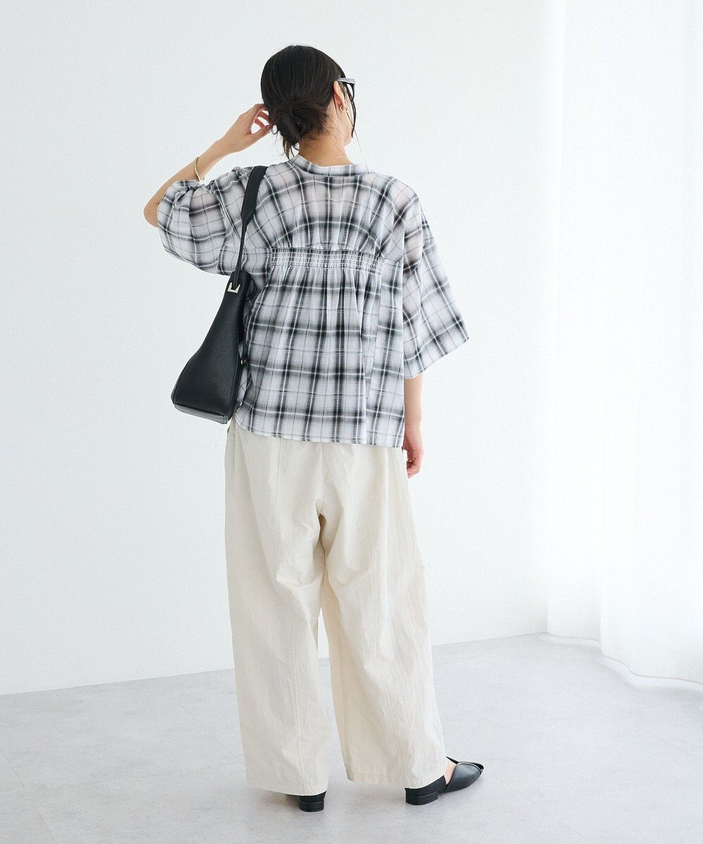 CRAFT STANDARD BOUTIQUE バックギャザーポンチョシャツ 