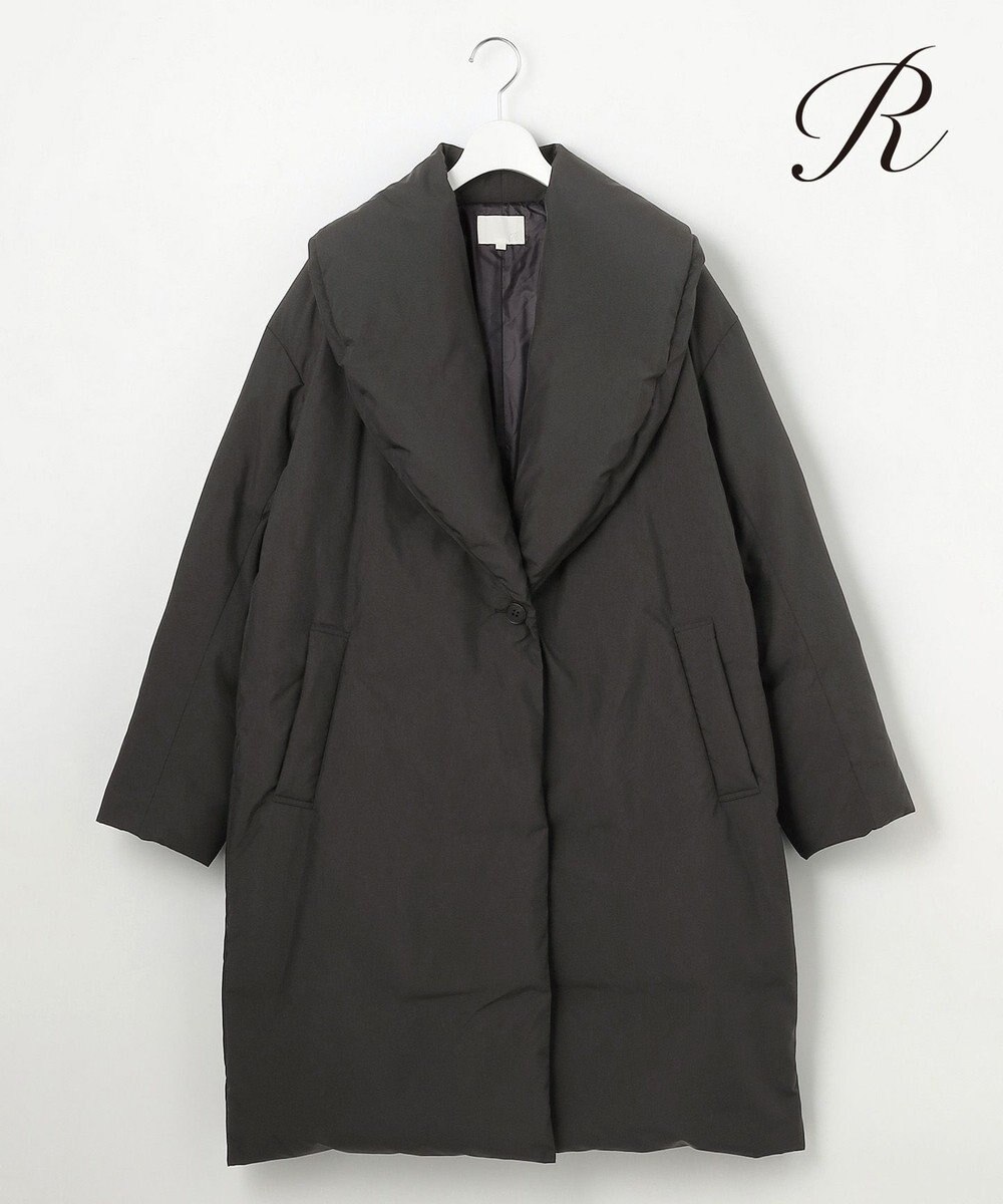 23区 L 【R(アール)】LIMONTAライトダウン ショールカラーコート 