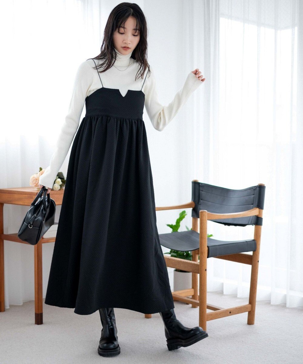 WEGO リブタートルネックニット 