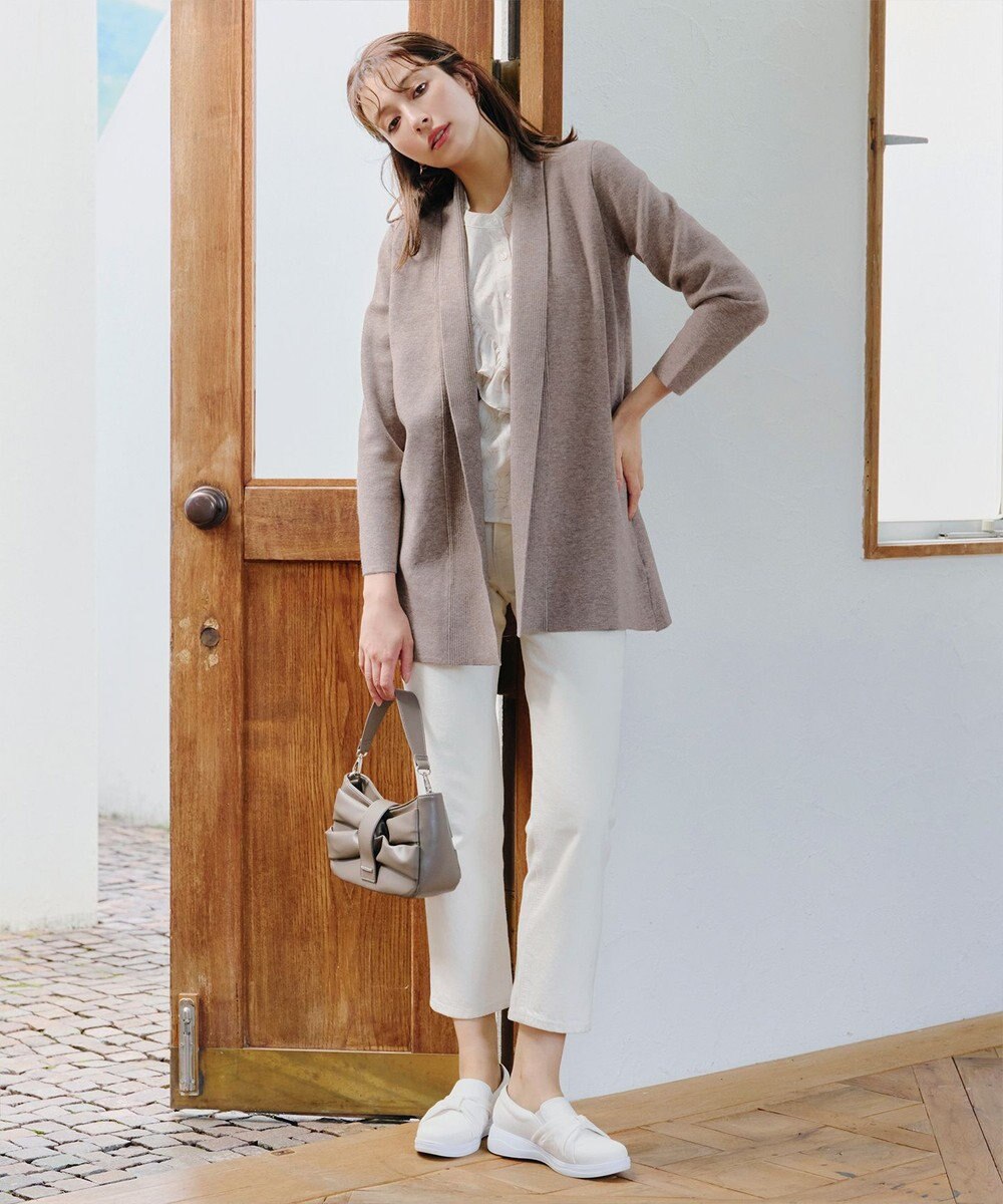 Tiaclasse 【新色追加・洗える】ミラノリブミドル丈カーディガン 