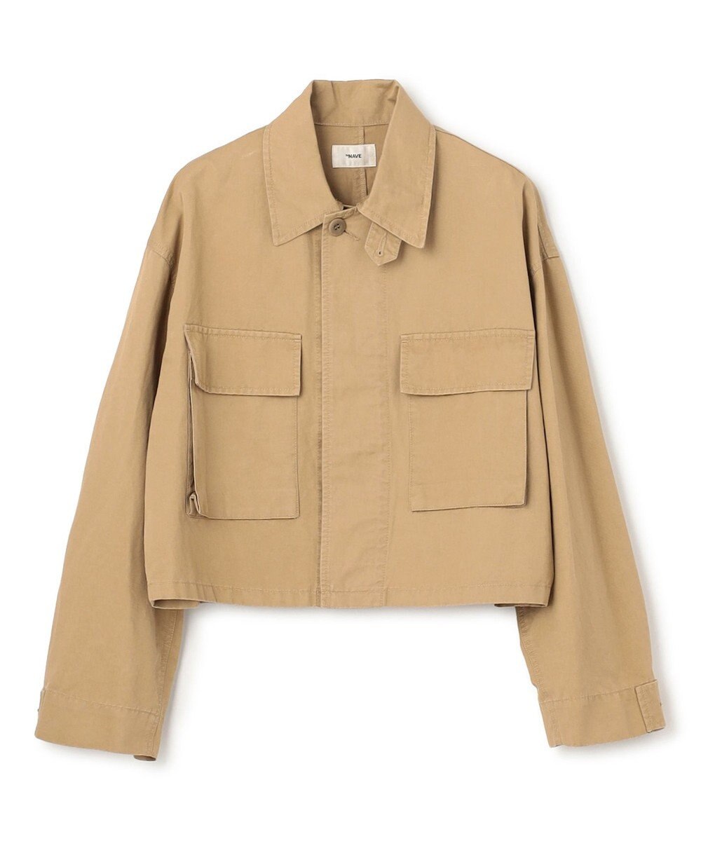 NAVE 【ReNAVE・セットアップ可/洗える】コットンリネンカルゼ ショートジャケット 