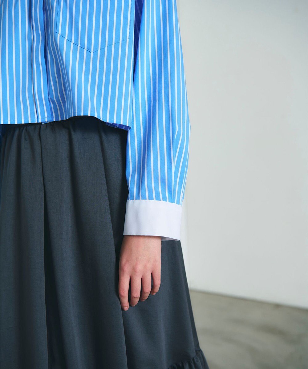 GRACE CONTINENTAL ビジューカラーシャツ 