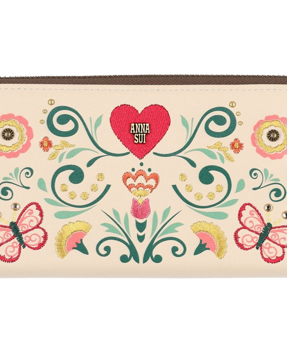 ANNA SUI ブルーム Lファスナー長財布 