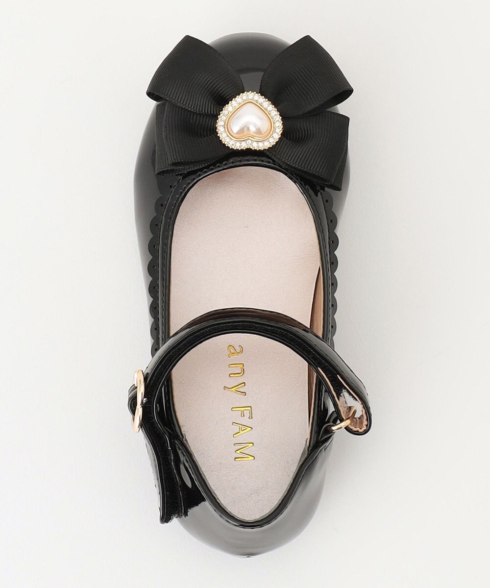 ANY KIDS エナメルフラットシューズ 