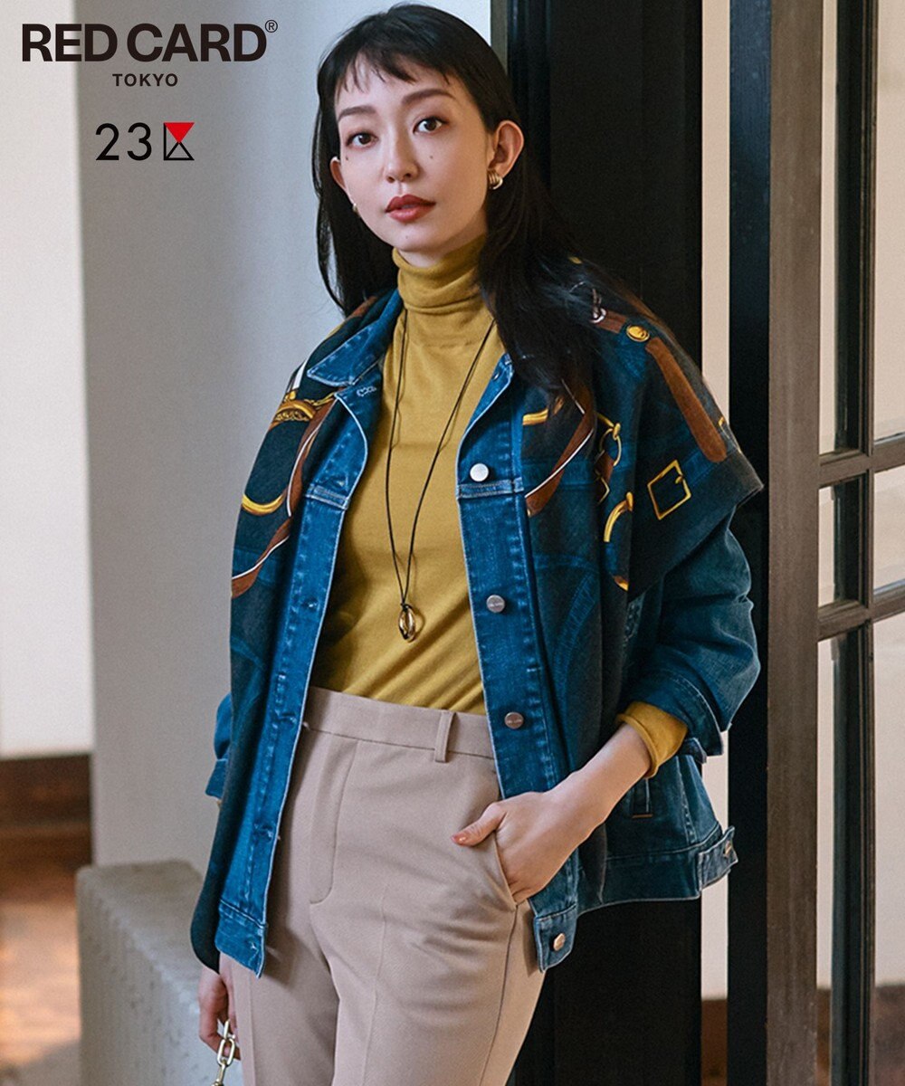 23区 【再入荷/RED CARD TOKYO×23区】オーバーサイズ デニム ジャケット ミッドブルー