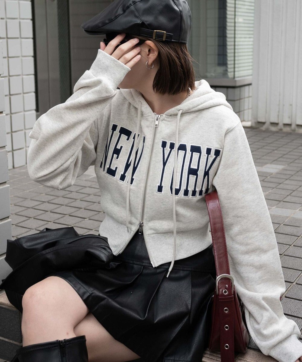WEGO NEWYORK裏起毛ZIPパーカー 