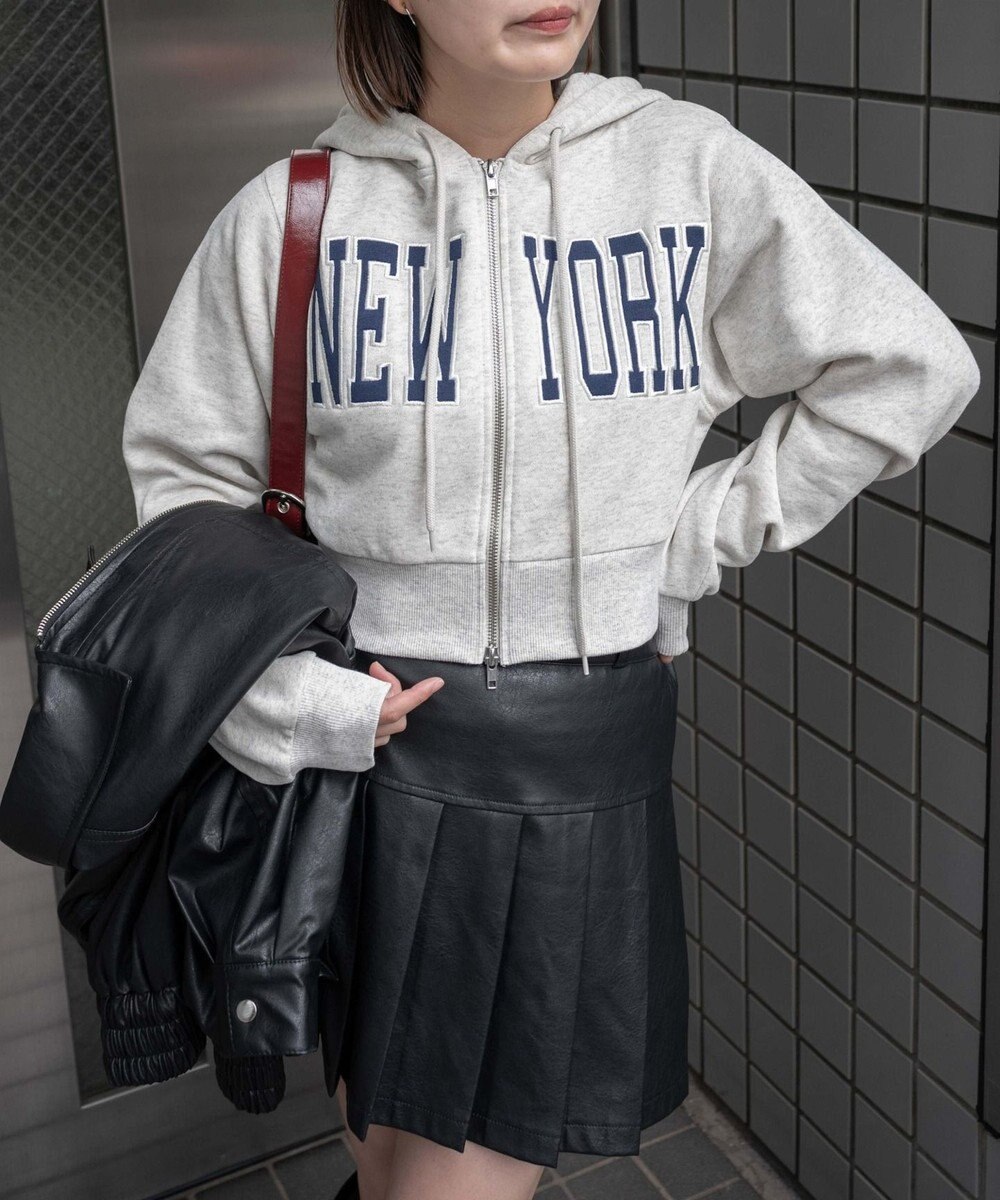 WEGO NEWYORK裏起毛ZIPパーカー 