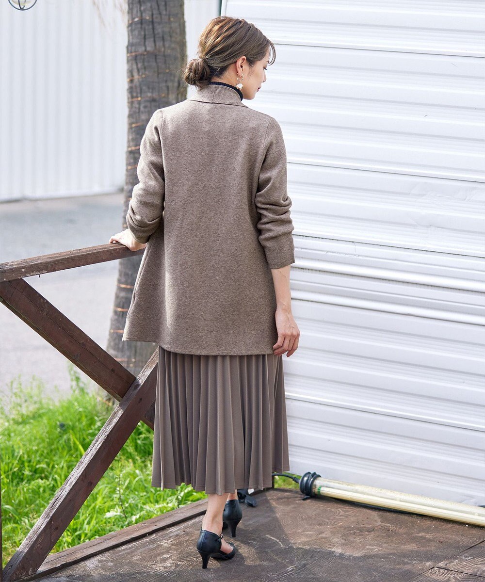 Tiaclasse 【新色追加・洗える】ミラノリブミドル丈カーディガン 