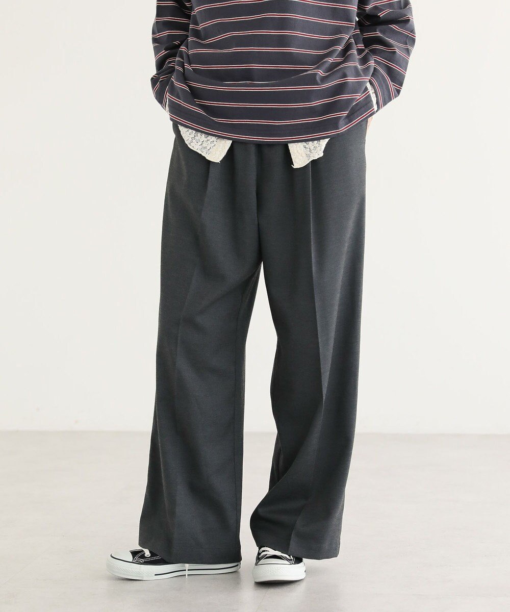 Green Parks ウエストレイヤードワイドパンツ 