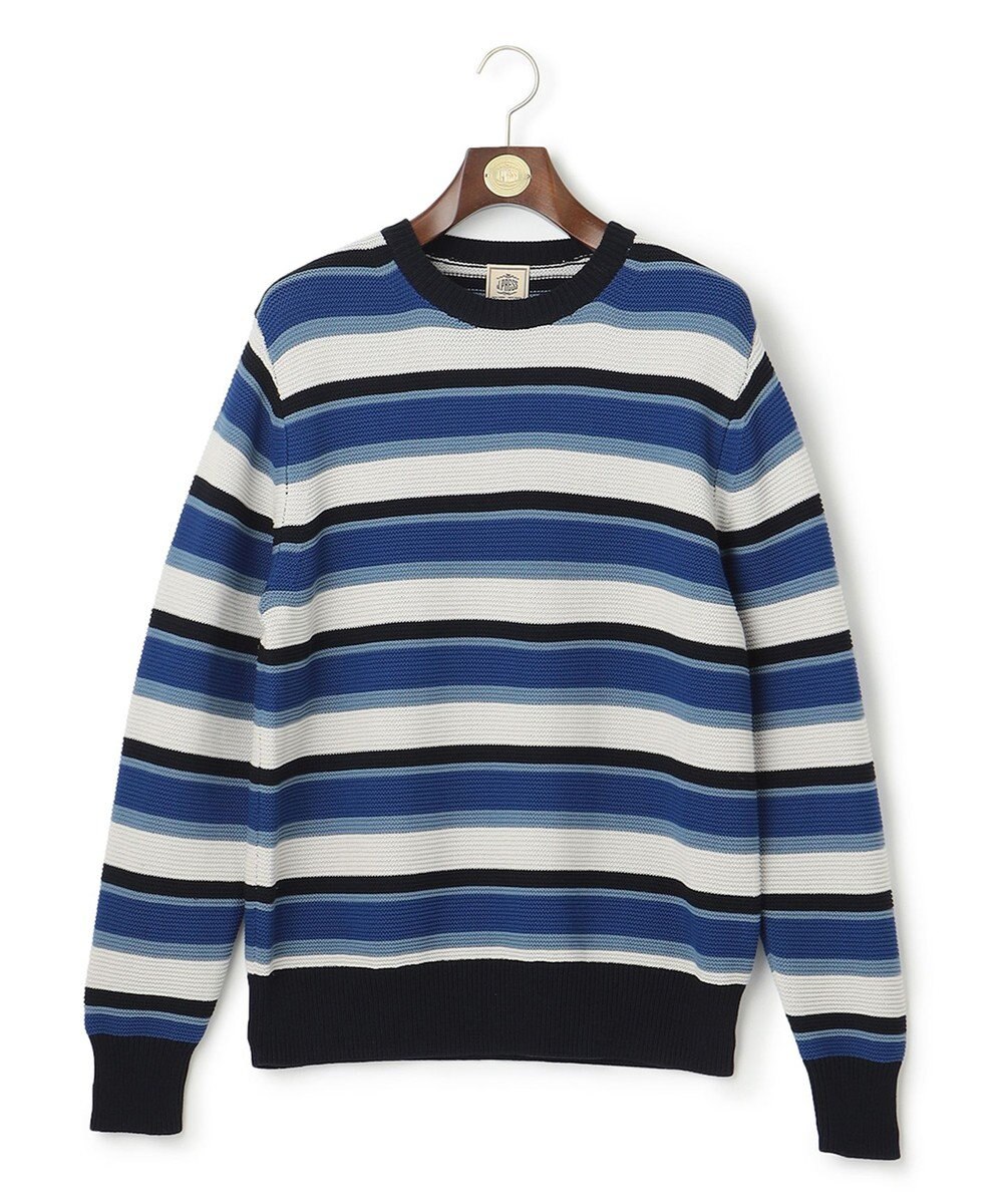 J.PRESS MEN ドライメッシュ ボーダーセーター 