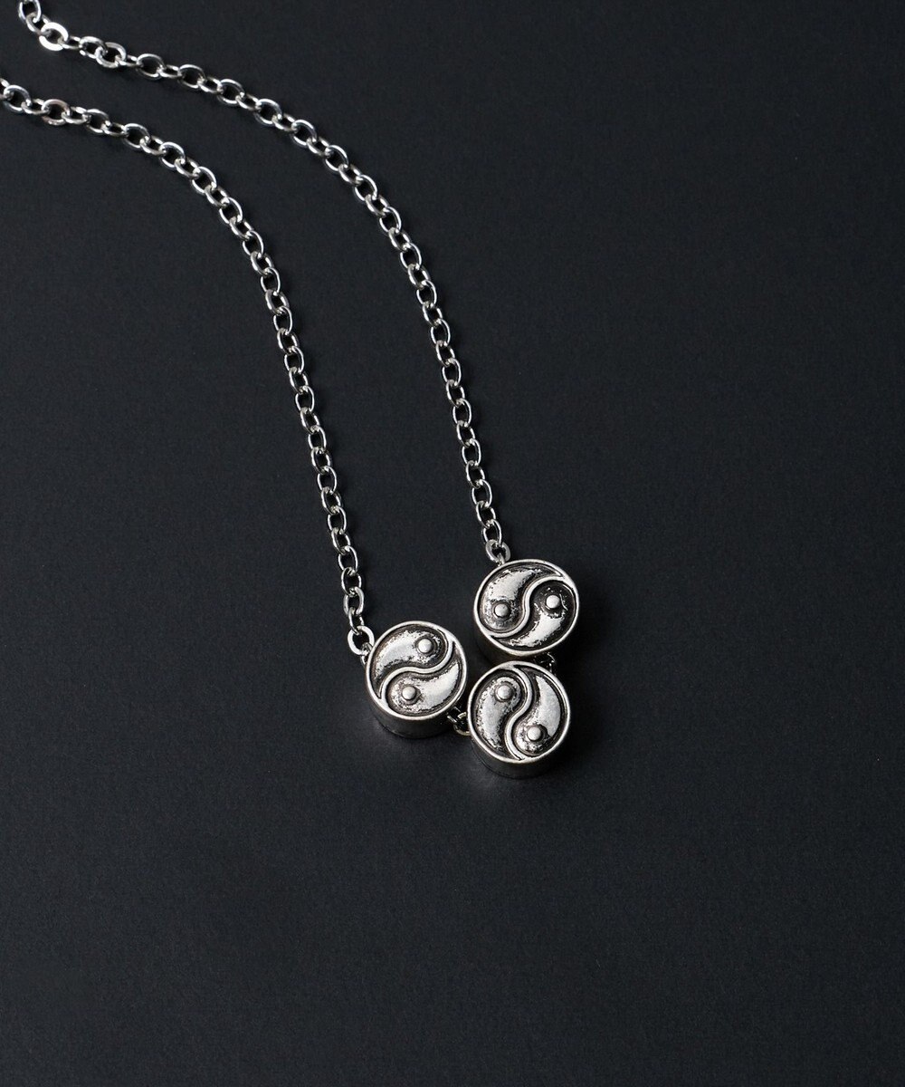 WEGO M立体モチーフ3連ネックレス 