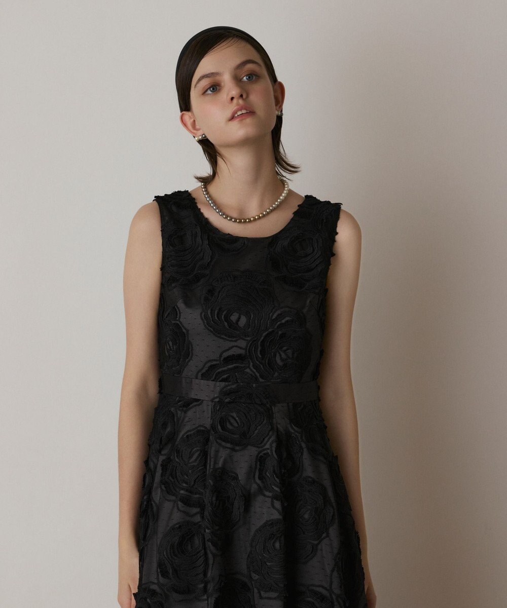 GRACE CONTINENTAL ローズ刺繍ワンピース 