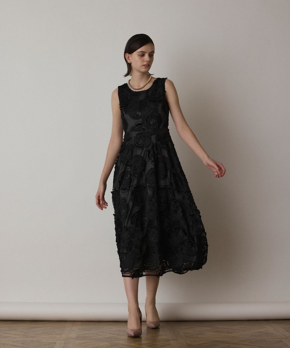 GRACE CONTINENTAL ローズ刺繍ワンピース 