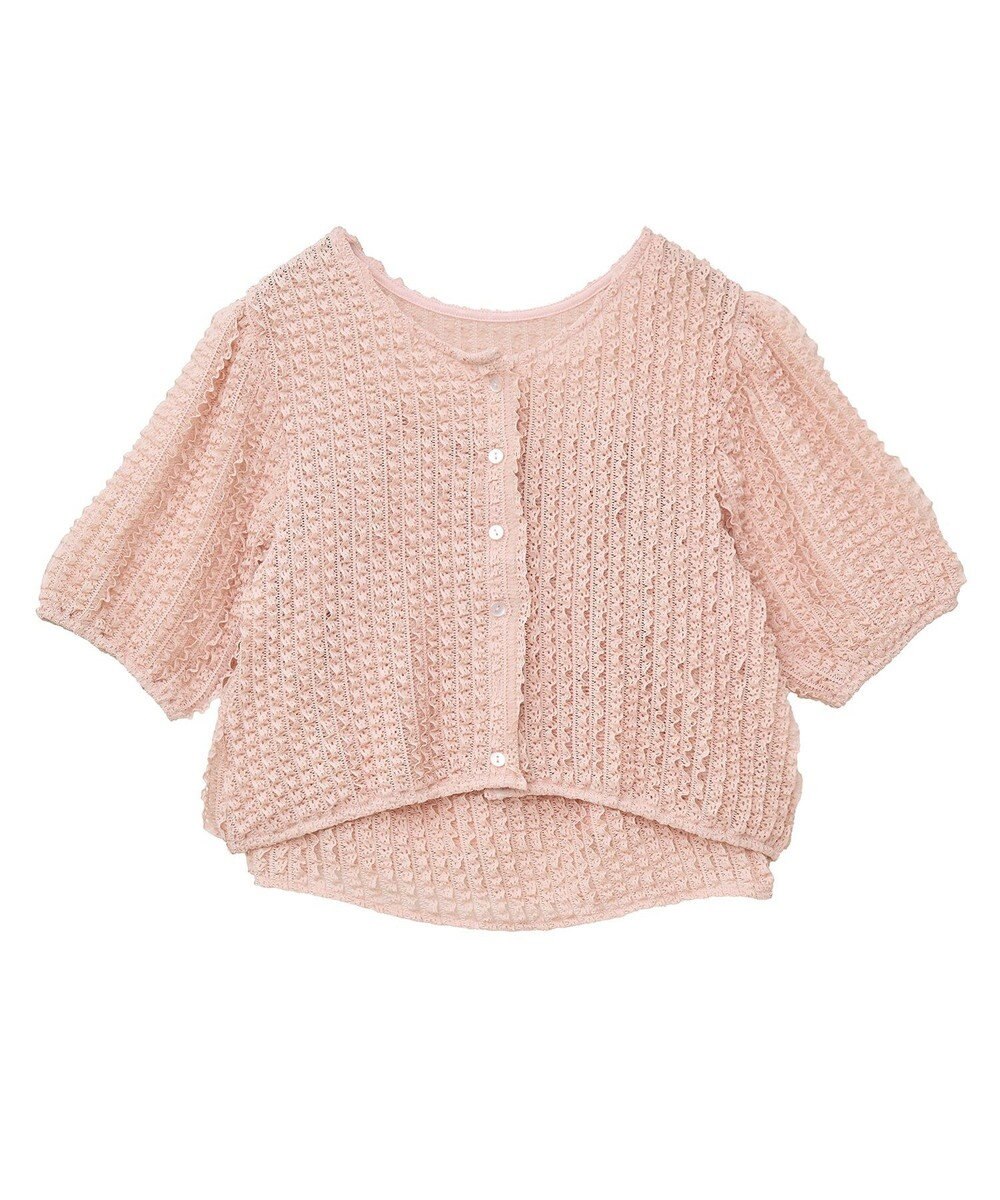 earth music&ecology ミニフリルカットレースアンサンブル 